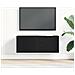 Stand TV in Quercia Nera 80x30x30 cm Realizzato in Legno Compatto - Foto miniatura 4