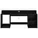 Scrivania Rovere Nero 200x55x91 cm Legno ingegnerizzato - Foto miniatura 5