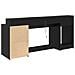 Scrivania Rovere Nero 200x55x91 cm Legno ingegnerizzato - Foto miniatura 7