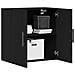 Mobile da muro Nero Rovere 60x31x60 cm Legno ingegnerizzato - Foto miniatura 3