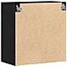 Mobile da muro Nero Rovere 60x31x60 cm Legno ingegnerizzato - Foto miniatura 8
