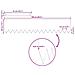 Bordure per prato 50 pcs Marrone 100 x 0.5 x 20 cm - Foto miniatura 7