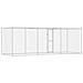 Gabbia per cani Argento 600 x 200 x 256 cm Acciaio zincato - Foto miniatura 5