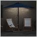 Ombrello da giardino Azzurro 294 x 150 x 224 cm Tessuto - Foto miniatura 4