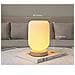Lampada Da Tavolo Dimmerabile Usb Stampata In 3d Con Base In Legno - Moderna Luce Notturna Da Comodino - Foto miniatura 3