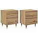 Armadio da Notte 2 pcs rovere artigianale 40 x 35 x 47,5 cm - Foto miniatura 1