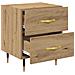 Armadio da Notte 2 pcs rovere artigianale 40 x 35 x 47,5 cm - Foto miniatura 5