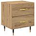 Armadio da Notte 2 pcs rovere artigianale 40 x 35 x 47,5 cm - Foto miniatura 6