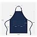 Grembiule Senza Maniche In Poliestere - Grembiule Da Cucina Regolabile Con Bretella Al Collo Navyblue - Foto miniatura 2