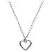 Catena Girocollo A Forma Di Cuore, Placcata Argento - Foto miniatura 2