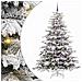 Albero di Natale Artificiale con Rami Pieghevoli Bianco 210 cm - Foto miniatura 1