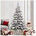 Albero di Natale Artificiale con Rami Pieghevoli Bianco 210 cm - Foto miniatura 2