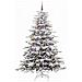 Albero di Natale Artificiale con Rami Pieghevoli Bianco 210 cm - Foto miniatura 3