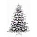 Albero di Natale Artificiale con Rami Pieghevoli Bianco 210 cm - Foto miniatura 4