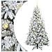 Albero di Natale Artificiale con Rami Pieghevoli Bianco 180 cm - Foto miniatura 1