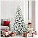 Albero di Natale Artificiale con Rami Pieghevoli Bianco 180 cm - Foto miniatura 2