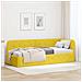 Cornice del letto ad angolo Giallo 80 x 200 cm Velluto - Foto miniatura 2