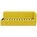 Cornice del letto ad angolo Giallo 80 x 200 cm Velluto - Foto miniatura 5