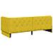 Cornice del letto ad angolo Giallo 80 x 200 cm Velluto - Foto miniatura 7