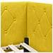 Cornice del letto ad angolo Giallo 80 x 200 cm Velluto - Foto miniatura 8