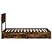 Letto con Contenitore Rovere fumé 90 x 200 cm Legno multistrato - Foto miniatura 9