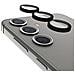 Protezione Per Fotocamera Galaxy S24+ In Alluminio Con Anello Antiurto, Nero Trasparente - Foto miniatura 2