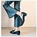Mocassini Slip-on Con Tacco Chunky Da Donna: Scarpe Classiche Eleganti E Confortevoli Black 38 - Foto miniatura 7
