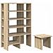 Mobile per scarpe 2 pcs Rovere Sonoma Legno multistrato - Foto miniatura 1