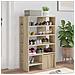 Mobile per scarpe 2 pcs Rovere Sonoma Legno multistrato - Foto miniatura 4