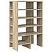 Mobile per scarpe 2 pcs Rovere Sonoma Legno multistrato - Foto miniatura 6