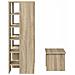 Mobile per scarpe 2 pcs Rovere Sonoma Legno multistrato - Foto miniatura 9