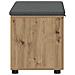 Panca per ingresso con porta Rovere Artigianale 60 x 38 x 46 cm - Foto miniatura 7
