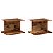 Comodino 2 pcs Legno vecchio 40 x 30 x 25 cm Legno multistrato - Foto miniatura 1