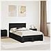 Struttura del letto Nero 120 x 200 cm Legno multistrato - Foto miniatura 2