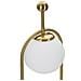 Lampada Da Tavolo Glamy Arc B In Ferro Dorato E Vetro Opalino Ø 21 Cm - Foto miniatura 3