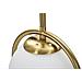 Lampada Da Tavolo Glamy Arc B In Ferro Dorato E Vetro Opalino Ø 21 Cm - Foto miniatura 4
