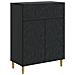 Credenza Nero 66 x 34,5 x 90 cm Legno ingegnerizzato - Foto miniatura 1