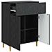 Credenza Nero 66 x 34,5 x 90 cm Legno ingegnerizzato - Foto miniatura 2