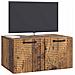 Mobile Porta TV da Muro Legno antico 59,5 x 41 x 30 cm - Foto miniatura 2