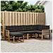 Set di divani da esterno con cuscino 6 pcs Naturale e Nero - Foto miniatura 2