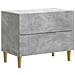 Armadio da Notte con cassetto Grigio Cemento 62 x 34,5 x 48 cm - Foto miniatura 1