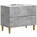 Armadio da Notte con cassetto Grigio Cemento 62 x 34,5 x 48 cm - Foto miniatura 2