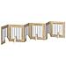 Cancello per cani pieghevole con supporti 6 pcs Rovere Sonoma - Foto miniatura 1