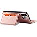 Custodia Magnetica Per Samsung Galaxy S23+ Con Copertura Pieghevole Per Portafoglio, Colore Rosa. - Foto miniatura 3