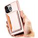 Custodia Magnetica Per Samsung Galaxy S23+ Con Copertura Pieghevole Per Portafoglio, Colore Rosa. - Foto miniatura 6