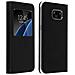 Custodia A Libro Flip Book Cover Per Samsung Galaxy S7 Edge - Nera - Foto miniatura 6