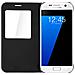 Custodia A Libro Flip Book Cover Per Samsung Galaxy S7 Edge - Nera - Foto miniatura 3