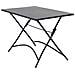 Tavolo Rettangolare Pieghevole In Ferro Nero 110 X 70 Per Esterno Giardino, Portico, Ristorante, Gelateria Bar Hotel Albergo - Foto miniatura 1