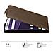 Custodia Compatibile Con Zte Blade V8 Mini In Bruno Caffè - Coperchio Protettivo In Design Flip Con Chiusura Magnetica - Foto miniatura 7