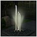 Fontana Da Giardino Argento 48x34x123 Cm In Acciaio Inox - Foto miniatura 3